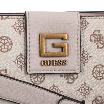 Guess Torebka Damska Alva Listonoszka Beżowa Elegancka Łańcuszek