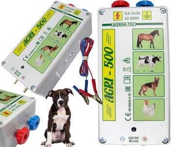 ELEKTRYZATOR UNIWERSALNY 12V pastuch na PSY KONIE KOTY WYDRY KÓZ 0,6J