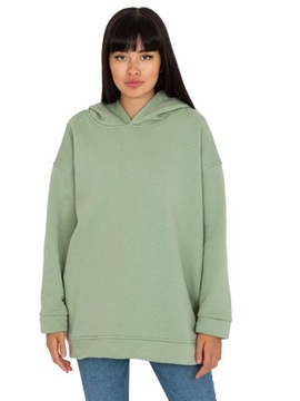 Bluza Damska basic oversize z kapturem - M