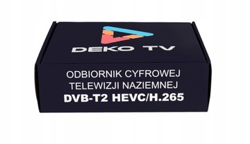 Тюнер-декодер DVBT2 DekoTV PRO Наземное телевидение DVB-T2 HEVC H.265 DEKO