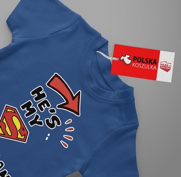 KOSZULKI KOSZULKA T-SHIRT DLA PAR MY SUPERMAN MY WONDER WOMAN JAKOŚĆ