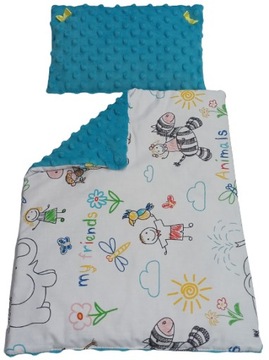 POŚCIEL DO WÓZKA PODUSZKA I KOŁDERKA DLA LALEK
