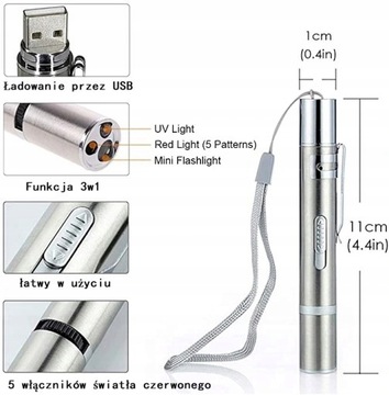 USB ЛАЗЕРНАЯ ЛАЗЕРНАЯ УКАЗКА ФОНАРИК ИГРУШКА ДЛЯ КОШКИ