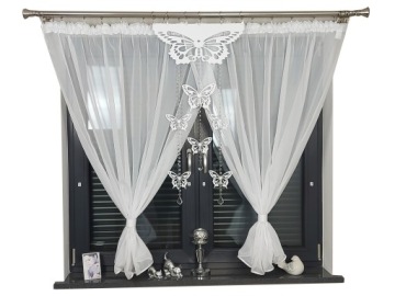 ПАННО С АЖУРНЫМ ДЕКОРОМ БАБОЧКА 60х115 ГИРЛАНДА ГЛАМУР СТЕКЛЯННЫЕ КРИСТАЛЛЫ