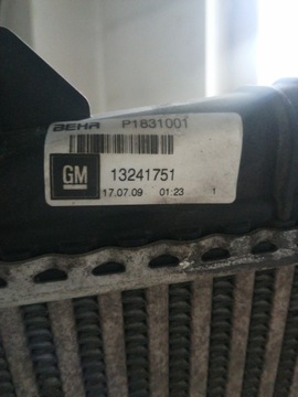 4135 INSIGNIA 2.0 CDTI INTERCOOLER GM 13241751