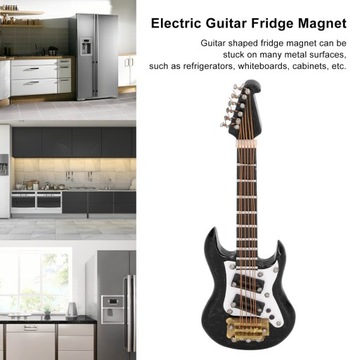 Миниатюрный магнит на холодильник с гитарой.
