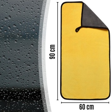 ПУШИСТОЕ ПОЛОТЕНЦЕ ДЛЯ СУШКИ АВТОМОБИЛЯ, ВПЛОТИВАЮЩЕЕ И БЕЗОПАСНОЕ, 90х60 см.
