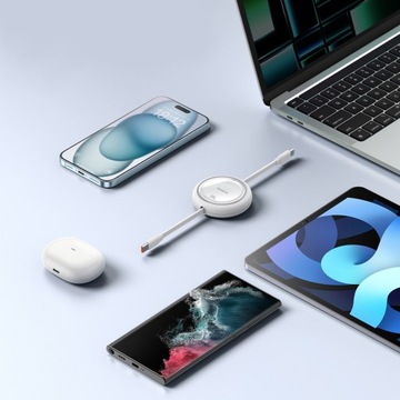 Кабель Baseus Free2Draw USB-C — USB-C, PD, 100 Вт, 1 м (белый)