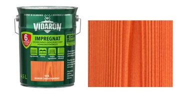 VIDARON IMPREGNAT POWŁOKOTWÓRCZY 4,5L V06 MAHOŃ AMERYKAŃSKI 6 LAT GWARANCJI