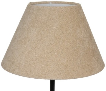 Abażur Do Lampy Klosz Stożek E27 SŁOMKOWO Beżowy 20x40 H22 BOUCLE VENOSA