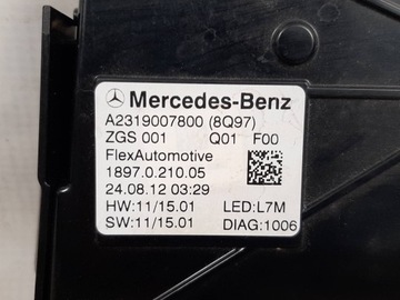 LAMPA INTERIÉR POLSTROVÁNÍ MERCEDES SL R231 W231