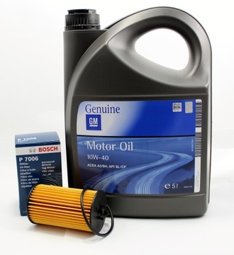 GM 10W40 5L+FILTR OLEJU OPEL ASTRA H CORSA VECTRA