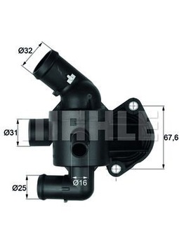 TERMOSTAT TI 15 92 MAHLE SEAT SKODA FABIA IBIZA