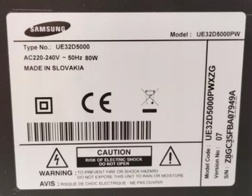 Телевизор Samsung UE32D5000 32 дюйма