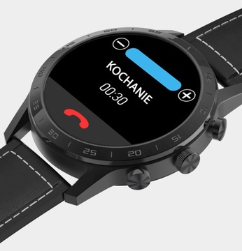 SMARTWATCH MĘSKI ZEGAREK PULS ROZMOWY INDUKCJA JĘZYK POLSKI IP68 SPORT