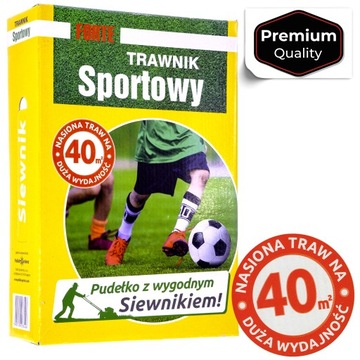 TRAWA NASIOWA TRAWNIK SPORTOWY 0.9 kg 40 m2 ODPORNY NA DEPTANIE