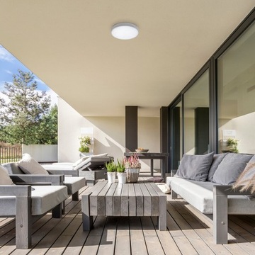 НАРУЖНЫЙ ПОТОЛОЧНЫЙ СВЕТИЛЬНИК 1X24W LED МАТОВЫЙ БЕЛЫЙ RABALUX TART