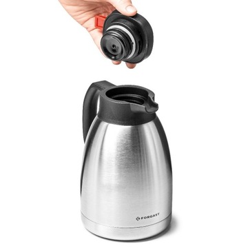 СТАЛЬНОЙ ТЕРМОС С КНОПКОЙ 1,5 Л FORGAST FG05815