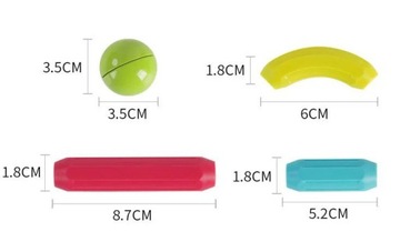 БОЛЬШИЕ МАГНИТНЫЕ БЛОКИ МАГНИТНЫЕ ПАЛОЧКИ XXL 130 шт.