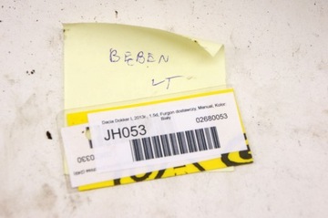 JH053 Dacia Dokker I 1.5d Тормозной барабан левый задний