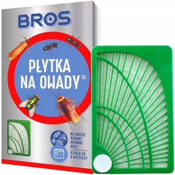 PŁYTKA NA OWADY MOLE KOMARY MESZKI MUCHY MOC BROS