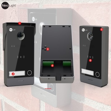 Wideodomofon NeoLight Wideo Domofon WiFI 7'' Furtka Brama RFID 2-przewodowy