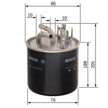 FILTR PALIVA BOSCH E46 E39 E53 LAND ROVER OMEGA B