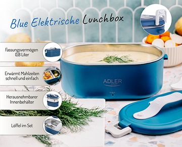 Pojemnik na żywność podgrzewany lunchbox Adler AD 4505b 800ml
