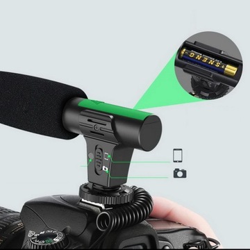 Набор для видеоблога, светодиодная лампа, микрофон, держатель, штатив, пульт дистанционного управления.