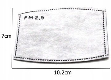 1 x HEPA-МАСКА ФИЛЬТР PM2,5 УГЛЕРОДНЫЙ FFP2 N95