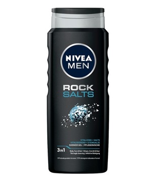 NIVEA MEN ROCK SALTS Żel pod prysznic do mycia męski 500ml
