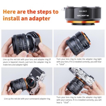Переходник K&F PRO Nikon NIKKOR на micro M4/3 M43