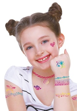 БОЛЬШОЙ НАБОР ТАТУ, ШАБЛОНЫ, БЛЕСКИ ТАТУ, МОЮЩИЕСЯ БЛЕСКИ