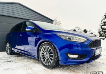 Ford Focus III Sedan Facelifting 1.0 EcoBoost 125KM 2017 Ford Focus Bezwypadkowy, FV23, ST-Line, KredytowanieLeasing, gwarancja 12m, zdjęcie 2