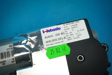 MOTOR STŘEŠNÍHO OKNA AUDI A8 S8 4H 4H0959591B