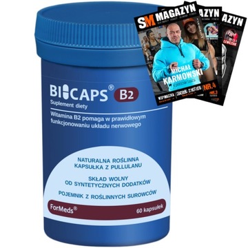 BICAPS WITAMINA B2 RYBOFLAWINA 40 MG 60 KAPS WZROK