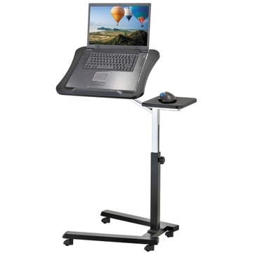 Tatkraft Joy stabilny, mobilny stolik pod laptopa, 4 kółka, ciemny