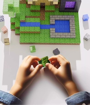 МАГНИТНЫЕ БЛОКИ MINECRAFT ДЛЯ ДЕТЕЙ ИГРУШКА СЛУЧАЙНАЯ МАГНИТНАЯ 100ШТ.