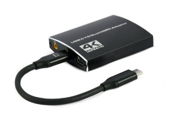 GEMBIRD Adapter USB-C do 2xHDMI 4Kx2K audio