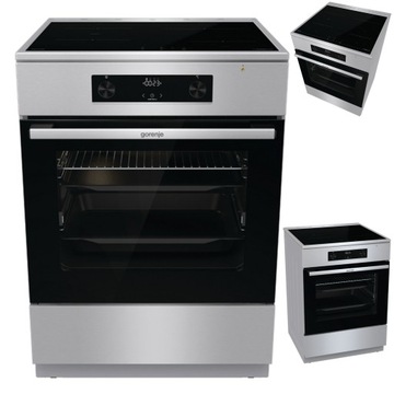 Индукционная плита Gorenje GEIT6C60XPG Silver Grill Pizza AirFry 60см 71л