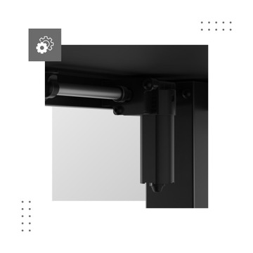 РЕГУЛИРУЕМЫЙ Электрический стол 160 x 80 см Mark Adler Leader 7.6 Черный