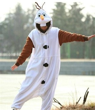 Anime Olaf dla dorosłych kostium bałwana piżama
