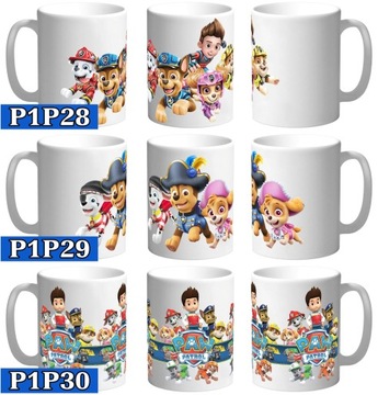 КРУЖКА PAW PATROL СОБАКИ PAW PATROL + БЕСПЛАТНОЕ ИМЯ