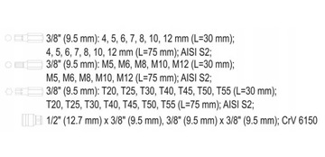 НАБОР НАБОР НАСАДОК IMBUS TORX 40 шт. FARYS