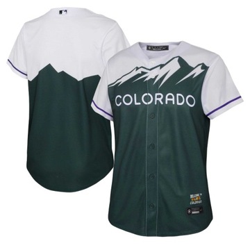 Replika koszulki drużyny Colorado Rockies City Connect w kolorze zielonym,