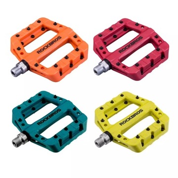 ВЕЛОСИПЕДНЫЕ ПЕДАЛИ УНИВЕРСАЛЬНАЯ ПЛАТФОРМА НЕЙЛОНОВЫЕ MTB LIGHT L+R