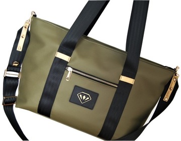 Torebka shopper od HABILE diamond - khaki