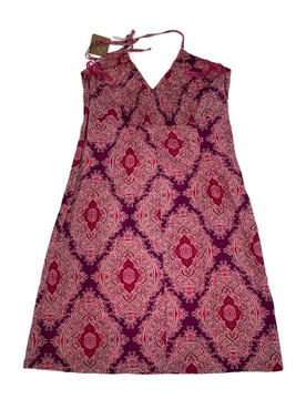 Sukienka wiązana na szyi wzorzysta H&M 44