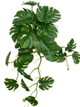 Sztuczne Kwiaty MONSTERA Girlanda Kwiatowa Biała Zwisające Sztuczny Bluszcz