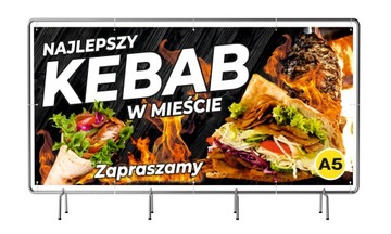 РЕКЛАМНЫЙ БАННЕР 2х1м гриль с курицей